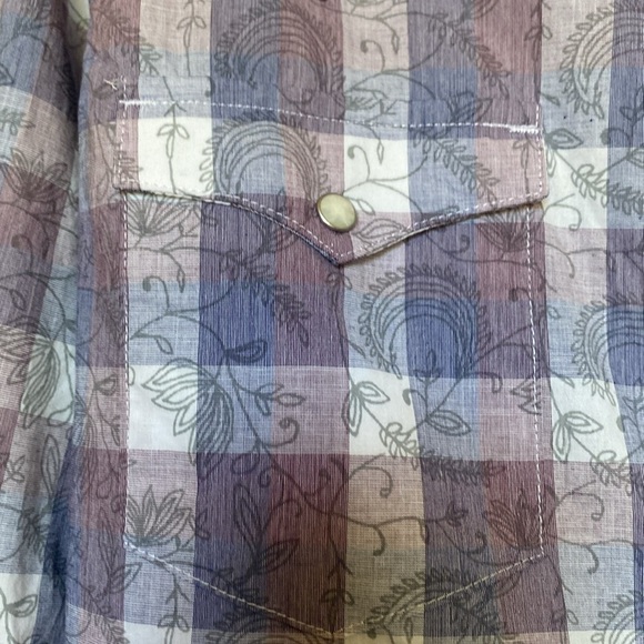 Wrangler button down Western shirt Women’s S Pearl Snap Coastal Cowgirl Rodeo - Picture 7 of 13